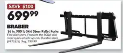 Princess Auto 36 in. 900 lb Skid Steer Pallet Forks offer