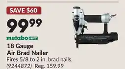 Princess Auto 18 Gauge Air Brad Nailer offer