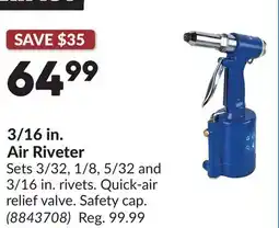 Princess Auto 3/16 in. Air Riveter offer