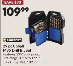 Princess Auto 29 pc Cobalt M35 Drill Bit Set offer