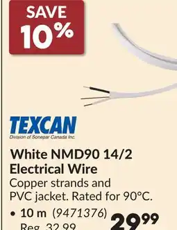 Princess Auto White NMD90 14/2 Electrical Wire offer