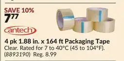 Princess Auto 4 pk 1.88 in. x 164 ftPackaging Tape offer