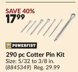 Princess Auto 290 pc Cotter Pin Kit offer