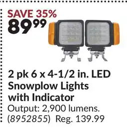 Princess Auto 2 pk 6 x 4-1/2 in. LED Snowplow Lights with Indicator offer