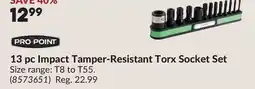 Princess Auto 13 pc Impact Tamper-Resistant Torx Socket Set offer