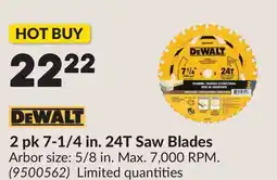 Princess Auto 2 pk 7-1/4 in. 24T Saw Blades offer