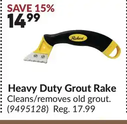 Princess Auto Heavy Duty Grout Rake offer