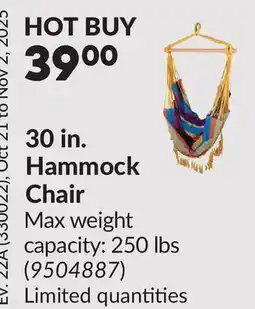 Princess Auto 30 in. Hammock Chair offer
