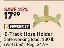 Princess Auto E-Track Hose Holder offer