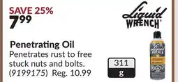 Princess Auto Penetrating Oil offer