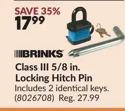 Princess Auto Class III 5/8 in. Locking Hitch Pin offer