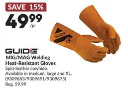 Princess Auto MIG/MAG Welding Heat-Resistant Gloves offer