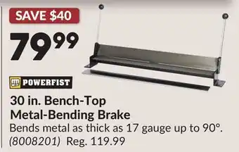 Princess Auto 30 in. Bench-Top Metal-Bending Brake offer