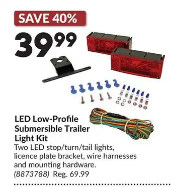 Princess Auto LED Low-Profile Submersible Trailer Light Kit offer