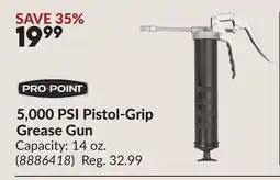 Princess Auto 5,000 PSI Pistol-Grip Grease Gun offer