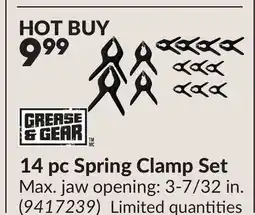 Princess Auto 14 pc Spring Clamp Set offer