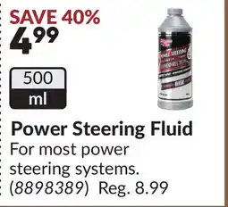Princess Auto Power Steering Fluid offer