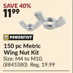 Princess Auto 150 pc Metric Wing Nut Kit offer
