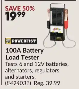 Princess Auto 100A Battery Load Tester offer