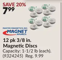 Princess Auto 12 pk 3/8 in. Magnetic Discs offer