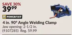 Princess Auto 4 in. 90° Angle Welding Clamp offer