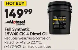 Princess Auto Full Synthetic 15W40 CK-4 Diesel Oil offer