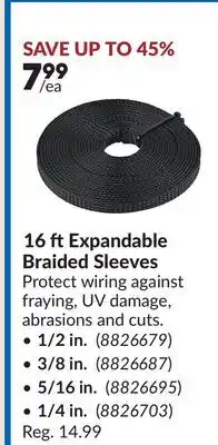 Princess Auto 16 ft Expandable Braided Sleeves offer