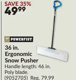 Princess Auto 36 in. Ergonomic Snow Pusher offer