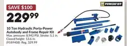 Princess Auto 10 Ton Hydraulic Porta-Power Autobody and Frame Repair Kit offer
