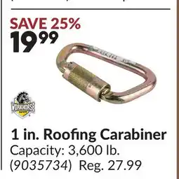 Princess Auto 1 in. Roofing Carabiner offer