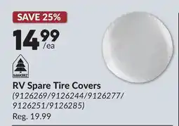Princess Auto RV Spare Tire Covers offer
