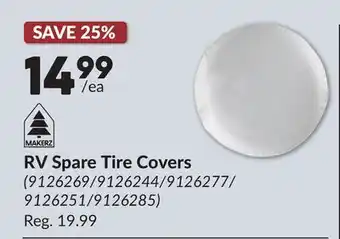Princess Auto RV Spare Tire Covers offer