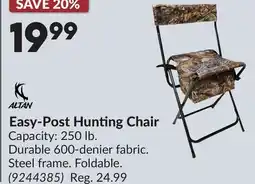 Princess Auto Easy-Post Hunting Chair offer