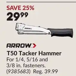 Princess Auto T50 Tacker Hammer offer