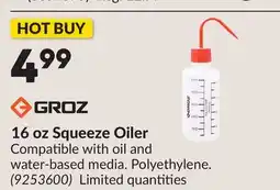 Princess Auto 16 oz Squeeze Oiler offer