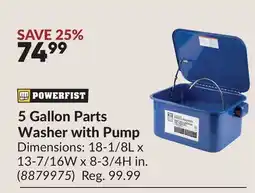 Princess Auto 5 Gallon Parts Washer with Pump offer