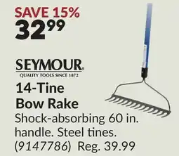 Princess Auto 14-Tine Bow Rake offer