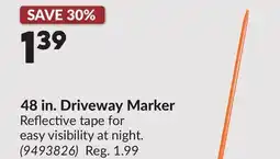 Princess Auto 48 in. Driveway Marker offer