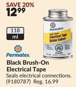 Princess Auto Black Brush-On Electrical Tape offer