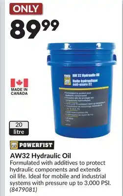Princess Auto AW32 Hydraulic Oil offer