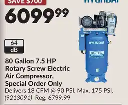 Princess Auto 80 Gallon 7.5 HP Rotary Screw Electric Air Compressor, Special Order Only offer