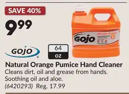 Princess Auto Natural Orange Pumice Hand Cleaner offer