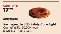Princess Auto Rechargeable LED Safety Cone Light offer