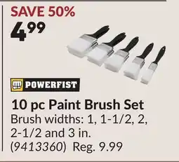 Princess Auto 10 pc Paint Brush Set offer