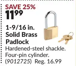 Princess Auto 1-9/16 in. Solid Brass Padlock offer