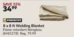 Princess Auto 8 x 8 ftWelding Blanket offer
