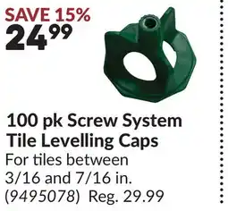 Princess Auto 100 pk Screw System Tile Levelling Caps offer