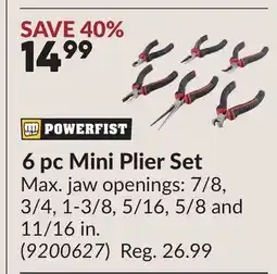 Princess Auto 6 pc Mini Plier Set offer