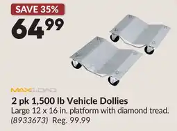 Princess Auto 2 pk 1,500 lb Vehicle Dollies offer
