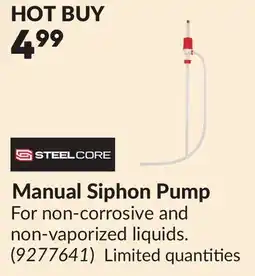 Princess Auto Manual Siphon Pump offer